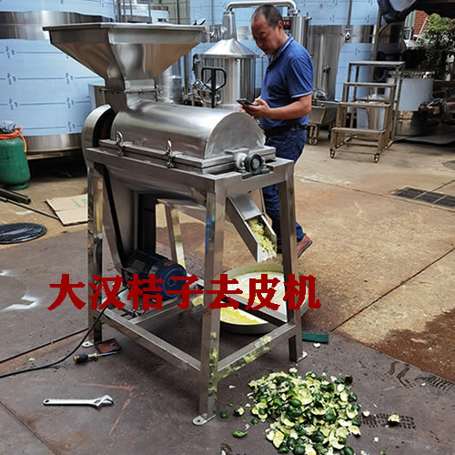 桔子去皮机 桔子破碎机 桔子酒加工设备